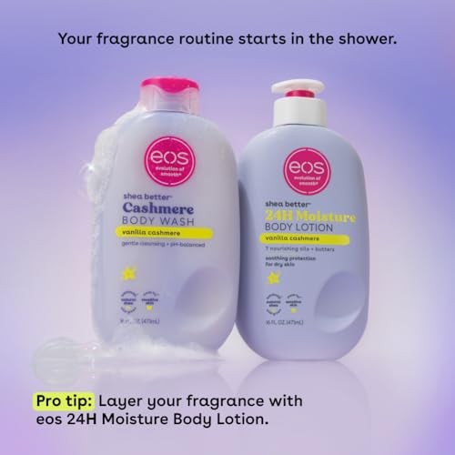 Eos Shea Better Cashmere Body Wash - Vanilla Cashmere - 16 Fl Oz