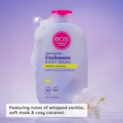 Eos Shea Better Cashmere Body Wash - Vanilla Cashmere - 16 Fl Oz