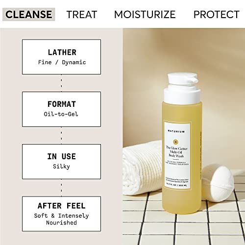 Naturium the Glow Getter Multi-Oil Hydrating Body Wash - 16.9 Fl Oz